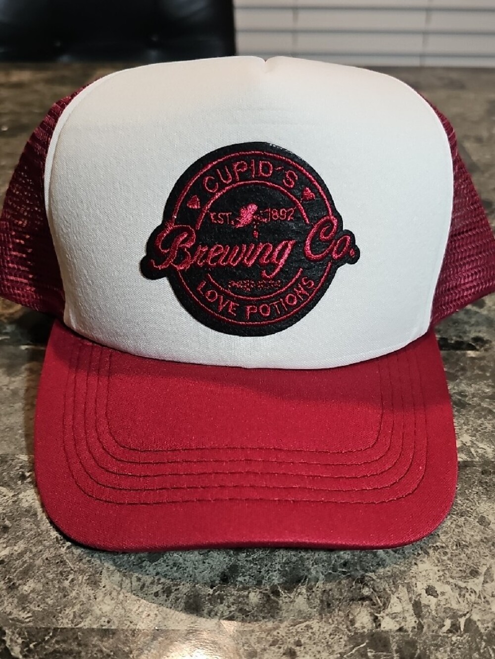 Cupid Red & White Logo Trucker Hat - Picture 8 of 8